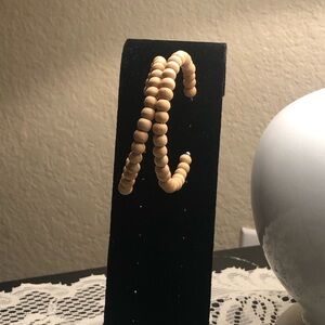Wooden Beaded earrings